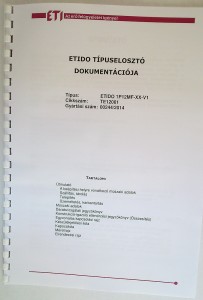 ETI elektromos lakáselosztó-rendszerek és készülékek - ETIDO típuselosztó dokumentációja
