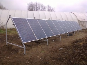 Petőfiszállás, tanya - 3 kW-os napelem rendszer - a kiépített rendszer           